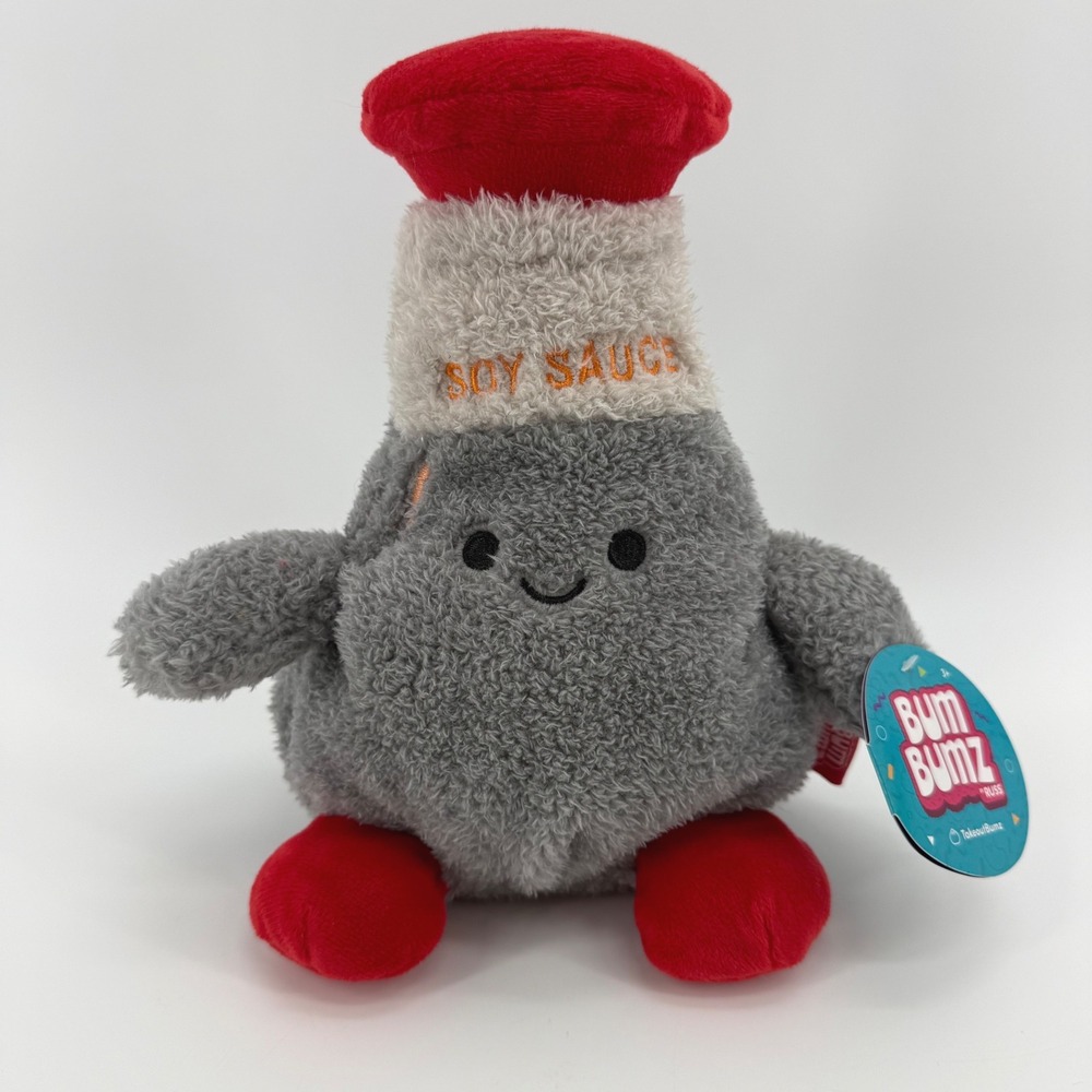 Kellytoy BumBumz Spence the Soy Sauce 7.5" Plush TakeoutBumz Squad 2023 New